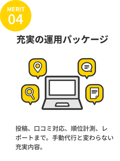 充実の運用パッケージ